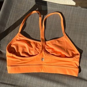 NWOT LULULEMON NEON ORANGE FLOW Y BRA